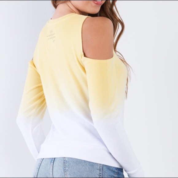 COLD SHOULDER “Cultivate Happiness ” SWEATSHIRT - Picture 4 of 5